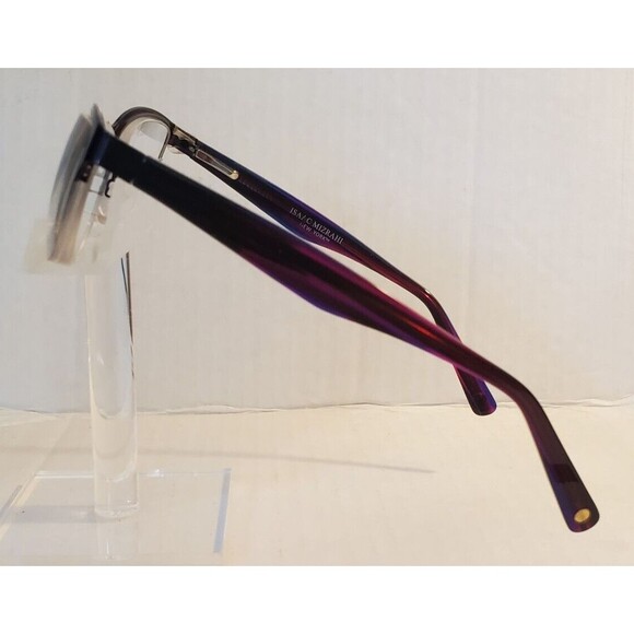 Isaac Mizrahi IMIY 03 Col 80 Purple Half Rim Eyeglasses Frames 53-17-135 Women\'s main image 4